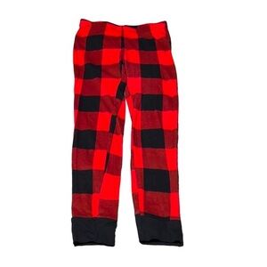 Old Navy Girls Boys Buffalo Plaid Buffalo Check Red Black Pajama Bottoms XL